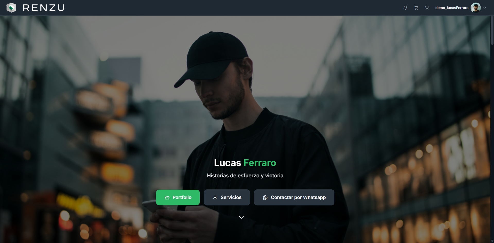 Preview de Perfil Moderno